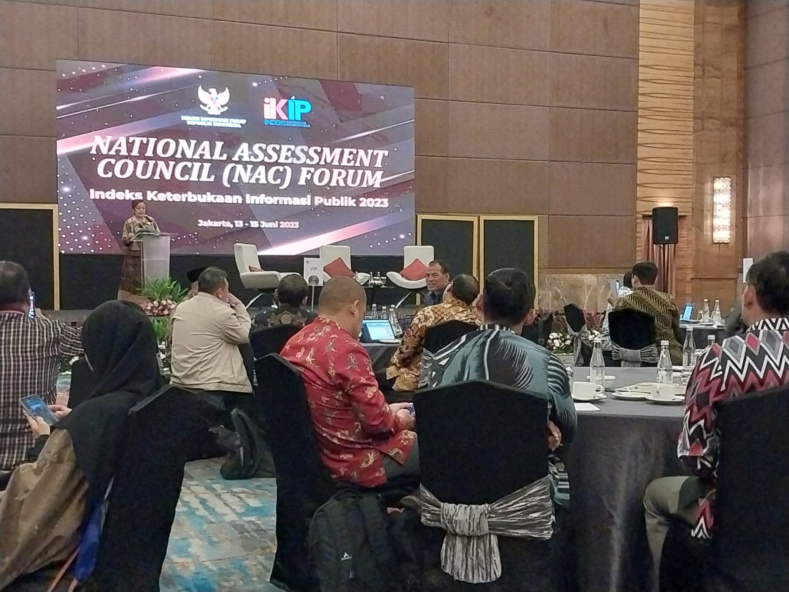 Komisioner KI Babel Hadiri Acara National Assessment Council (NAC) IKIP 2023, Begini Paparan Rikky Fermana