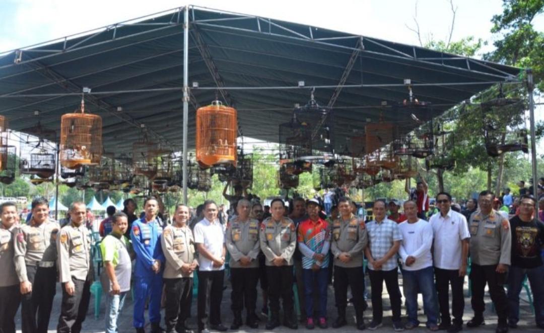 Meriahkan HUT Polri 77, Polda Babel Gelar Lomba Burung Kicau Mania