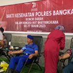 47 Orang Ikuti Donor Darah Yang Digelar Polres Bangka