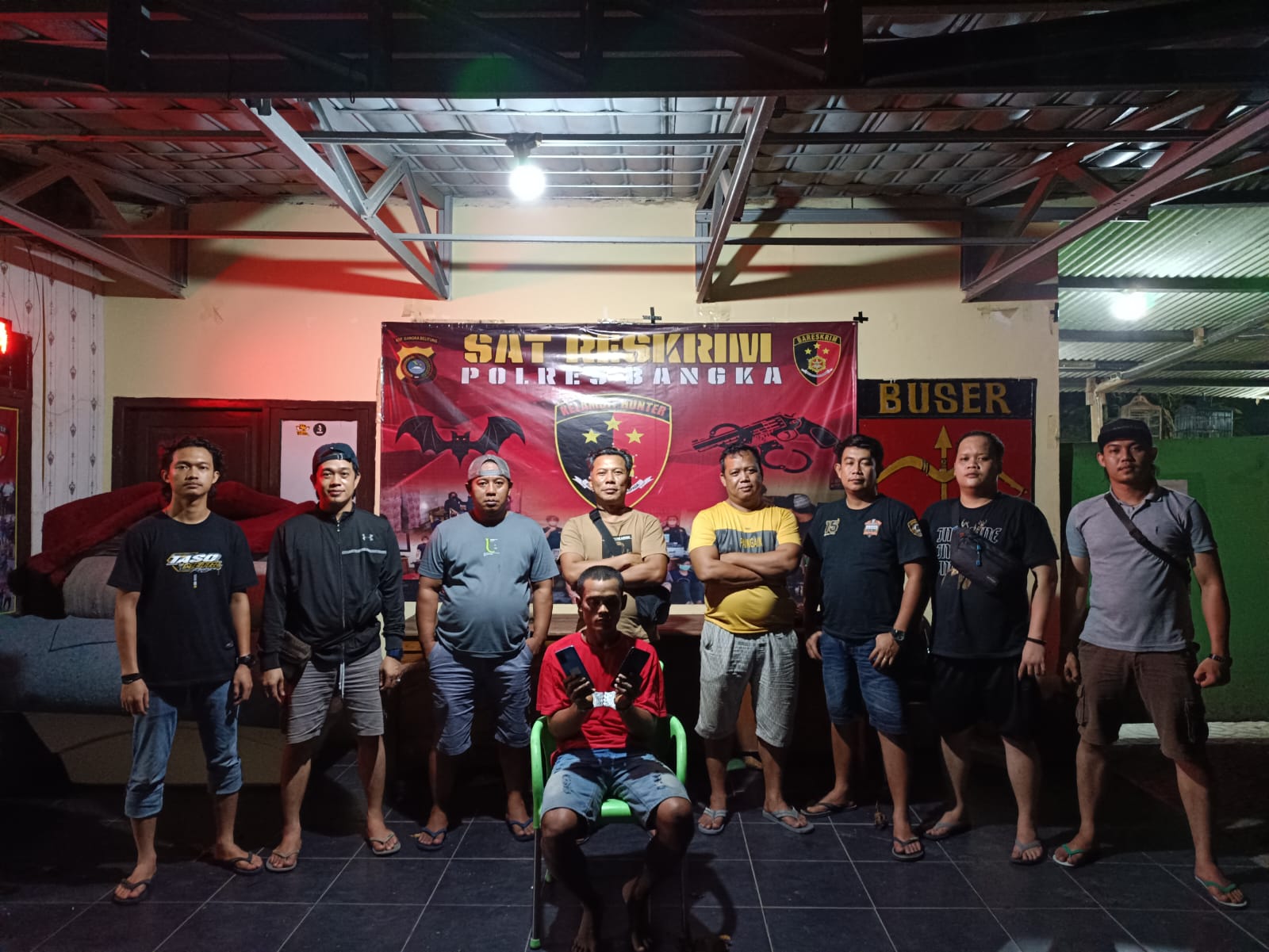 Curi HP dan Uang 2 Juta, Pekong Dibekuk Tim Opsnal Reskrim Polres Bangka