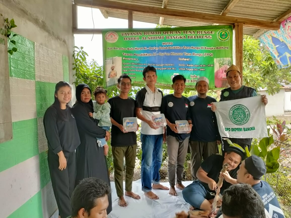 Idul Adha 1444 H, DPD BKPRMI Bangka Potong Hewan Qurban 1 Sapi dan 3 Kambing