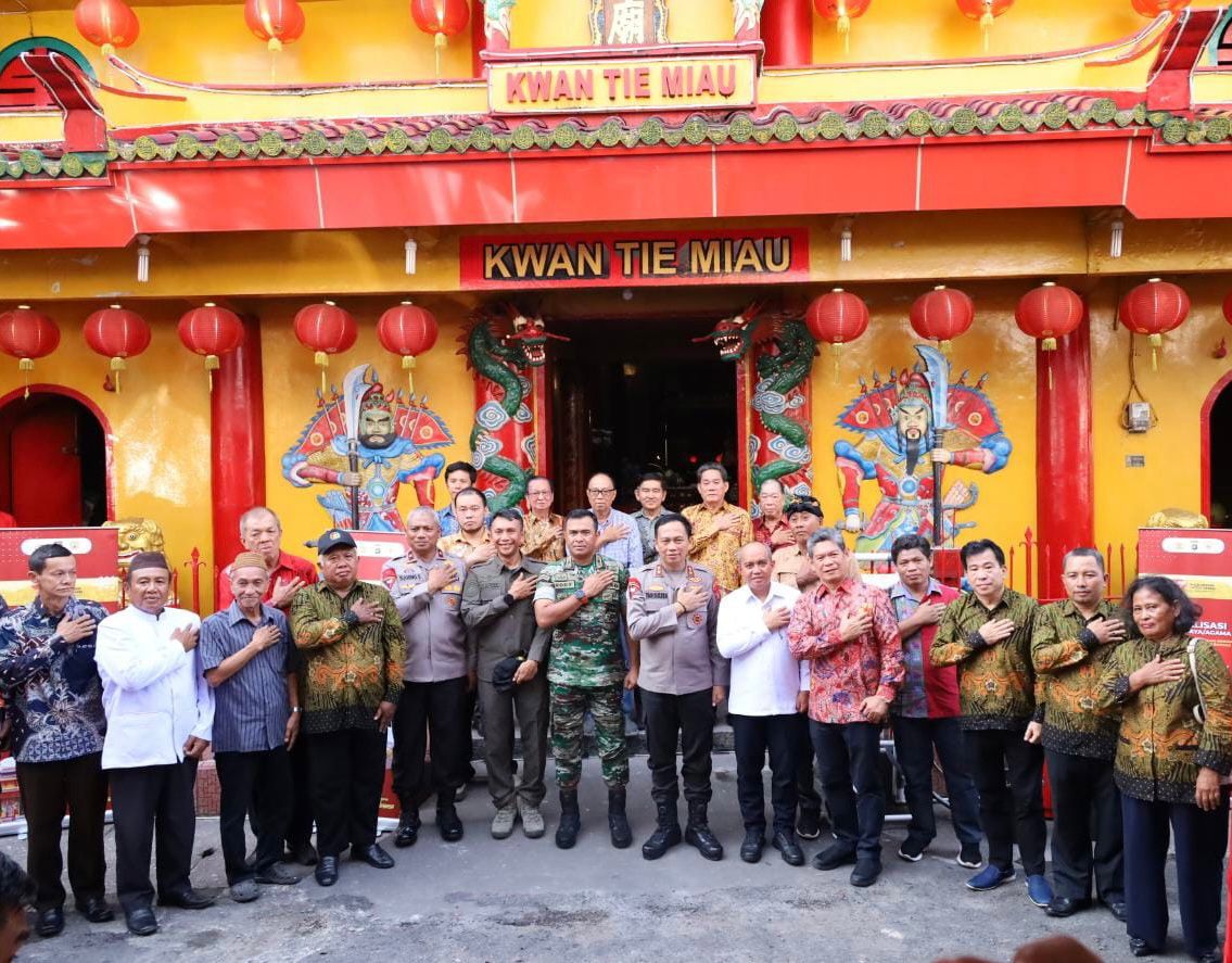 Masjid Jamik dan Kelenteng Kwan Tie Miau Pangkal Pinang Jadi Situs Budaya yang Direvitalisasi Polda Babel