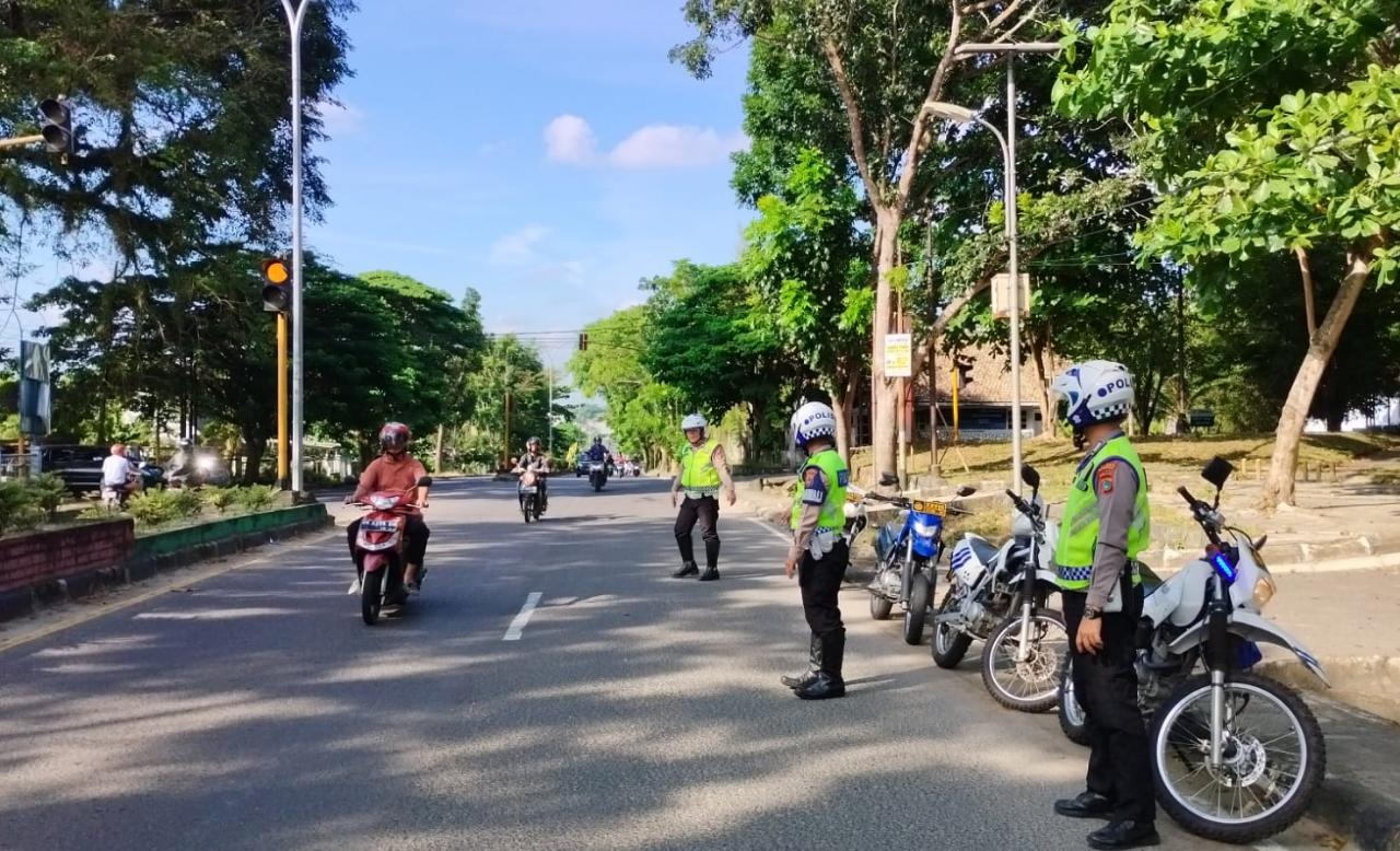 Rutin Lakukan Patroli Kamseltibcar Lantas Strategi Polres Bangka Cegah Pelanggaran dan Kecelakaan