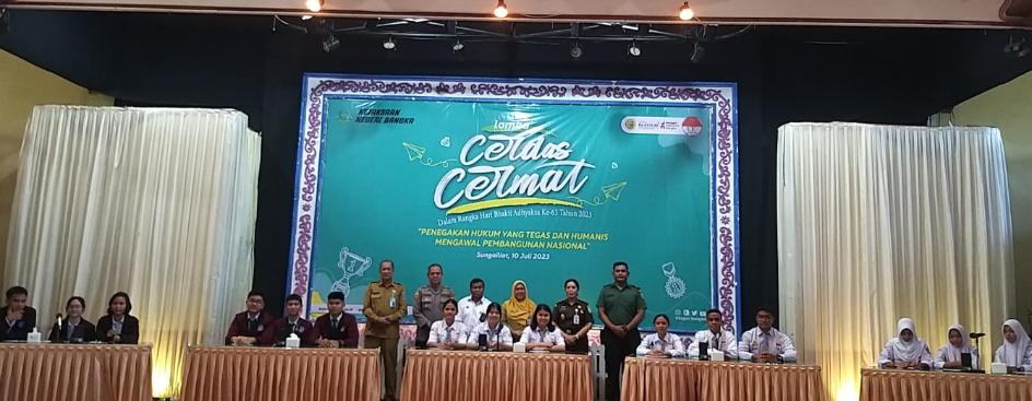 Sambut Hari Bakti Adhyaksa ke 63, Kejari Bangka Gelar Cerdas Cermat Tingkat Pelajar SMA