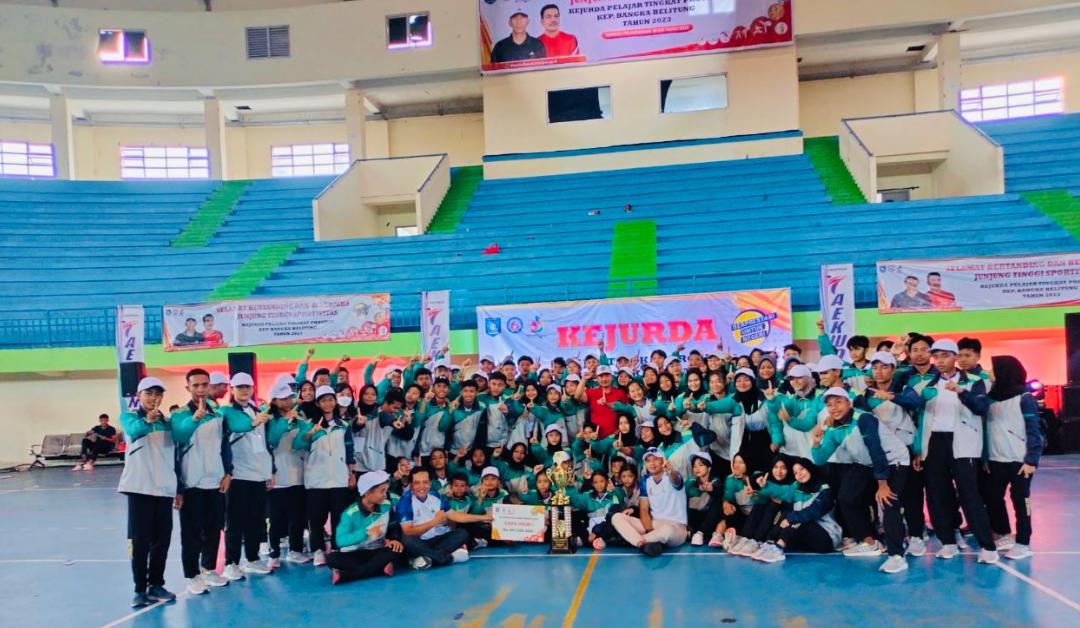 Raih 39 Medali Emas, Kota Pangkalpinang Jadi Juara Umum Kejurda Olahraga Pelajar Provinsi Babel 2023
