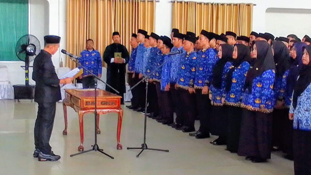 Bupati Bangka Lantik 253 ASN Tenaga Pendidik