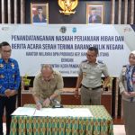 BPN BAbel Resmi Hibahkan Sebidang Tanah Untuk Pembangunan Masjid Agung Kubah Timah