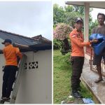 BPBD Bangka Lakukan Asesmen Sekaligus Berikan Bantuan Logistik Musibah Angin Kencang di Dusun Rebo