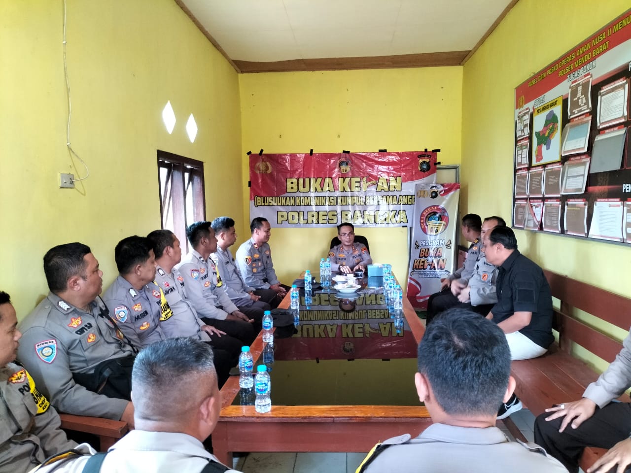 Serap Aspirasi Personil di Lapangan, Kapolres Bangka Lakukan Buka Keran di Polsek Mendo Barat