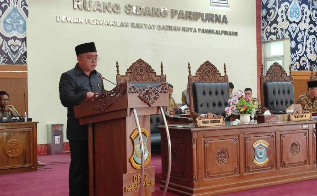 Melalui Paripurna, DPRD Pemkot Pangkalpinang Setujui RPD PPAPBD TA 2022 Menjadi Peraturan Daerah