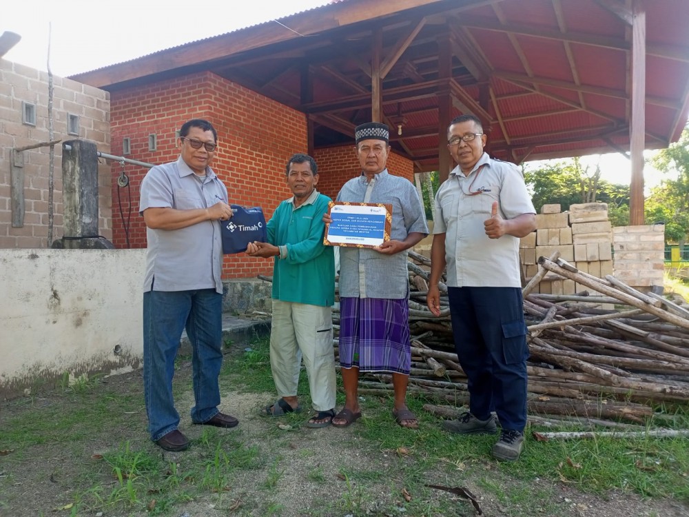 Permudah Kegiatan Masyarakat, PT Timah Tbk Bantu Pembangunan Gedung Serba Guna Yayasan Al Hidayah Tegalrejo Muntok