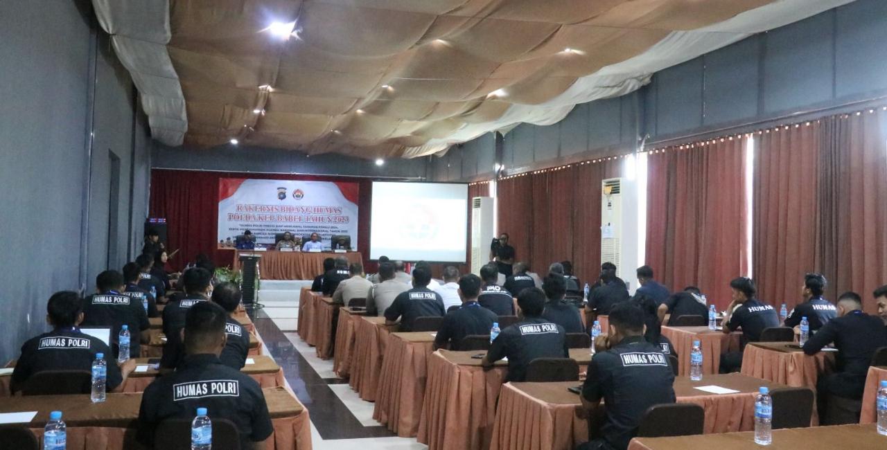 Mengawal Pemilu 2024, Bidhumas Polda Babel Gelar Rakernis