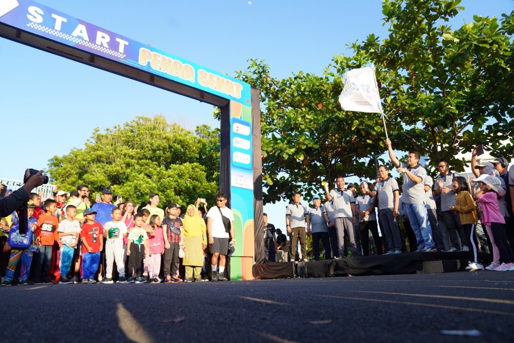 Ribuan Masyarakat Tumpah Ruah Ikuti Pekan Sehat PT Timah Tbk di Pangkalpinang, Warga Rasakan Keseruan HUT ke-47 PT Timah Tbk