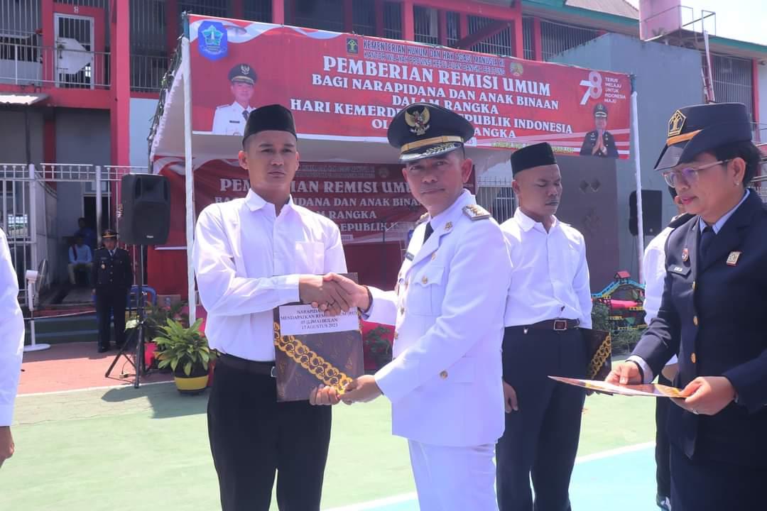 317 Narapidana Lapas Kelas II B Bukit Semut Dapat Remisi, 9 Diantaranya Langsung Bebas