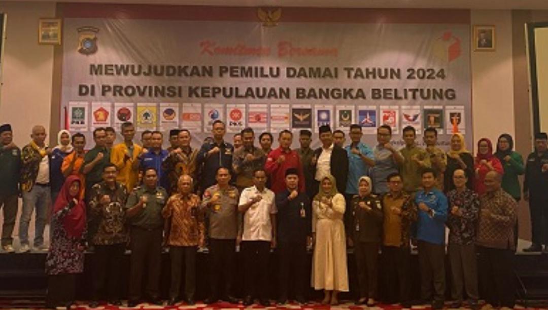 Kapolda Babel Ajak Seluruh Elemen Wujudkan Pemilu Damai 2024