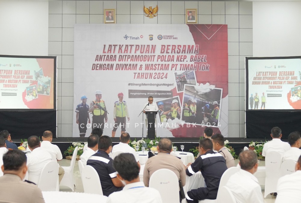 PT Timah Bersama Polda Babel Gelar Latihan Peningkatan Kemampuan Obvitnas
