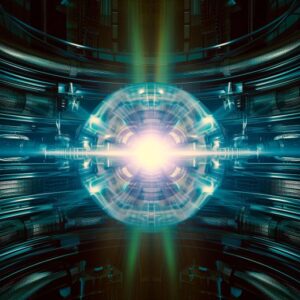 Ilustrasi Seni Plasma Reaktor Energi Fusi Nuklir