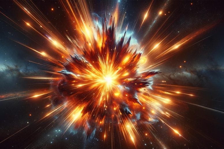 Seni Supernova Bintang Meledak