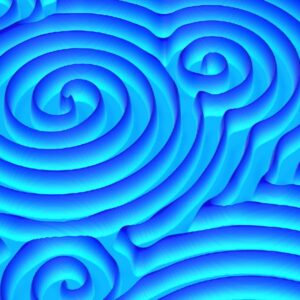 Cacat Spiral Menciptakan Pola Perjalanan