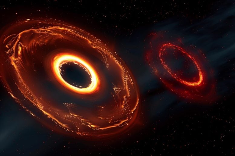 Konsep Seni Dua Cakram Protoplanet