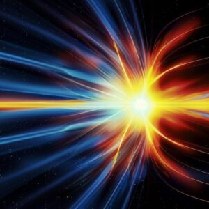 Ilustrasi Seni Gelombang Partikel Fisika Kuantum