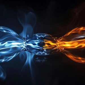 Ilustrasi Konsep Biologi Fisika Cermin Abstrak