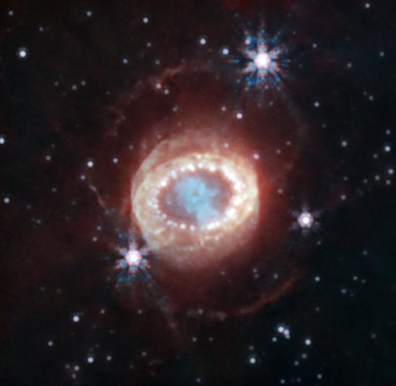 Supernova 1987A (Gambar Webb NIRCam)
