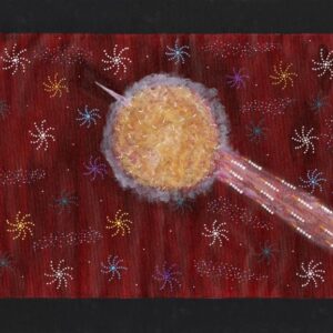 Karya Seni Burst Radio Cepat