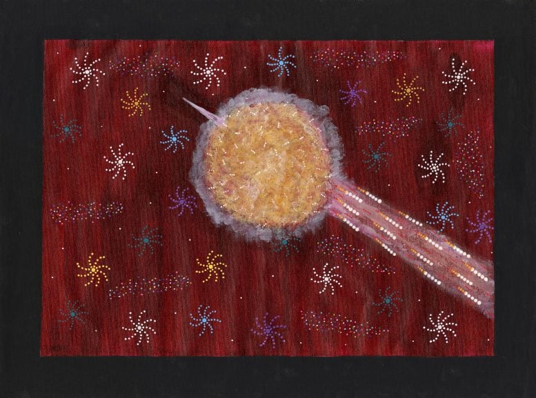 Karya Seni Burst Radio Cepat