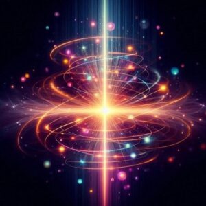 Konsep Seni Cahaya Kuantum Fisika