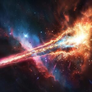 Seni Konsep Penciptaan Elemen Ledakan Supernova