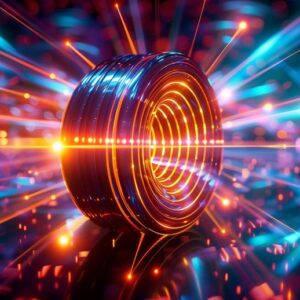 Seni Konsep Teknologi Magnet Fisika Quantum