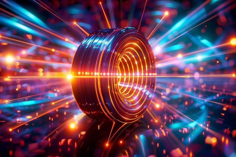 Seni Konsep Teknologi Magnet Fisika Quantum
