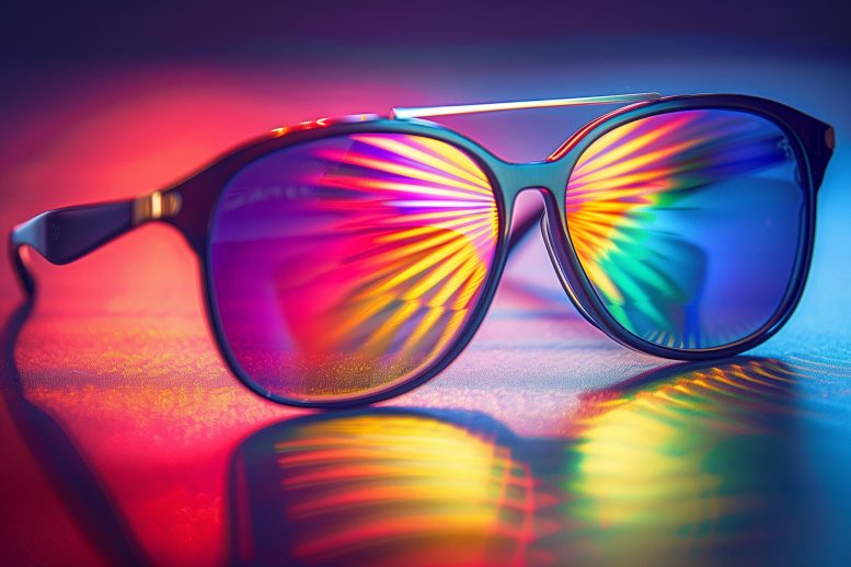 Konsep Seni Kacamata Lensa Filter Cerdas