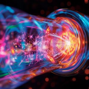 Ilustrasi Konsep Seni Fisika Putar Mekanika Kuantum