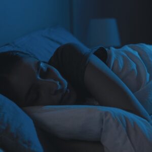 Night,sleep.,relaxed,woman.,bedtime,rest.,tired,lady,with,closed