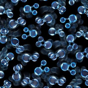 Kebebasan rotasi molekul air dalam es plastik