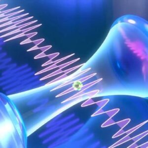 Komunikasi sinyal medan listrik berdasarkan nanoantennas yang diisi secara optik