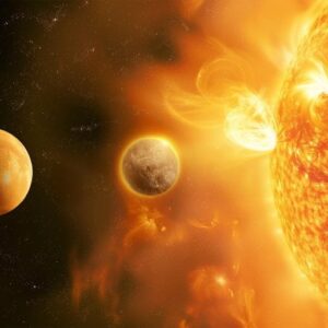 Ilustrasi Konsep Seni Orbit Tutup Star Close