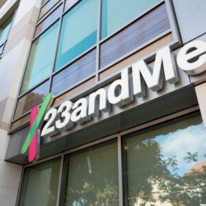 The 23andMe Logo in Mountain View, California