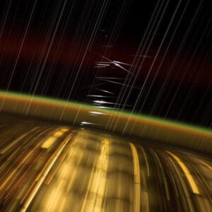 Satelit SpaceX Starlink dari Stasiun Luar Angkasa