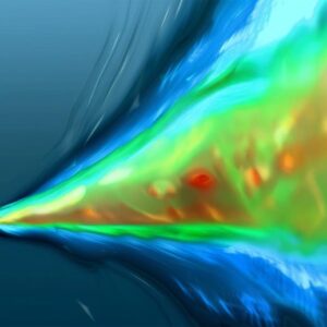 Konsep seni gelombang kejut hipersonik