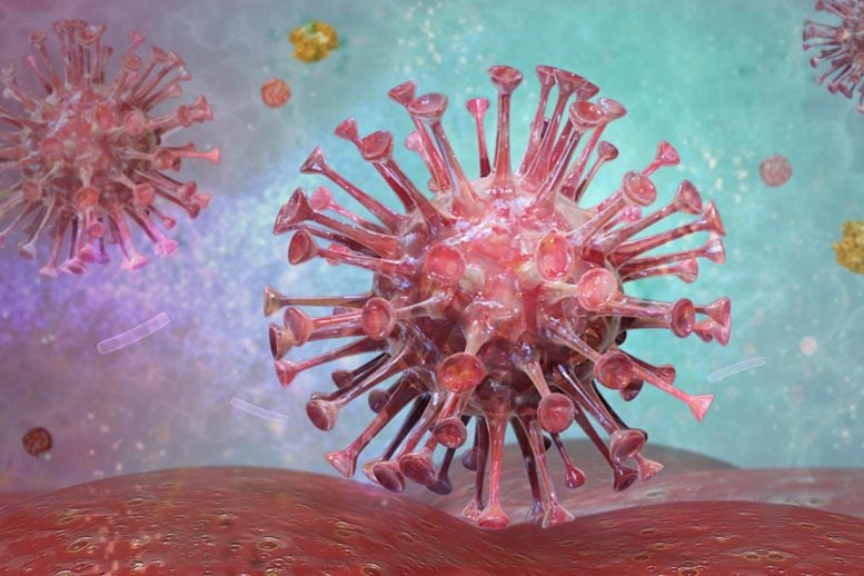 Ilustrasi virus HIV