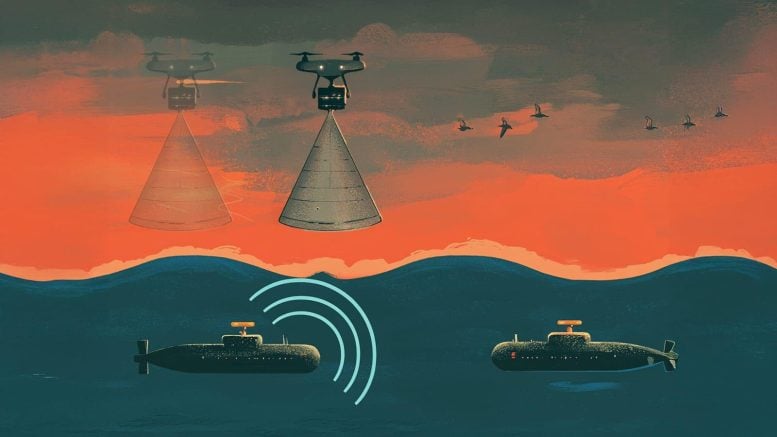 Menguping sinyal bawah air dari ilustrasi udara