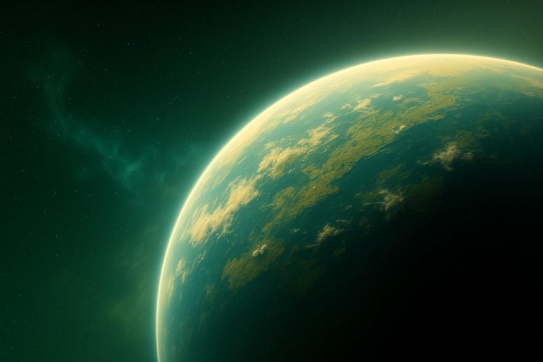 Konsep Seni Exoplanet Suasana Huni