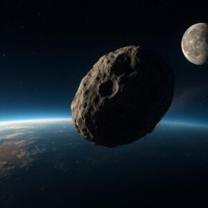 Konsep Seni Bulan Bumi Asteroid