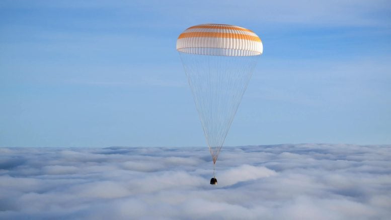 Soyuz ms-26 pesawat ruang angkasa parasut