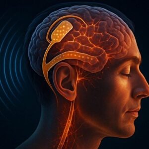 Konsep seni implan otak super pendengaran