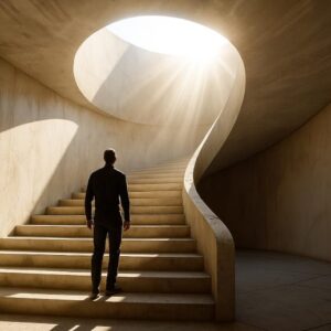 Sinar matahari panjat pria