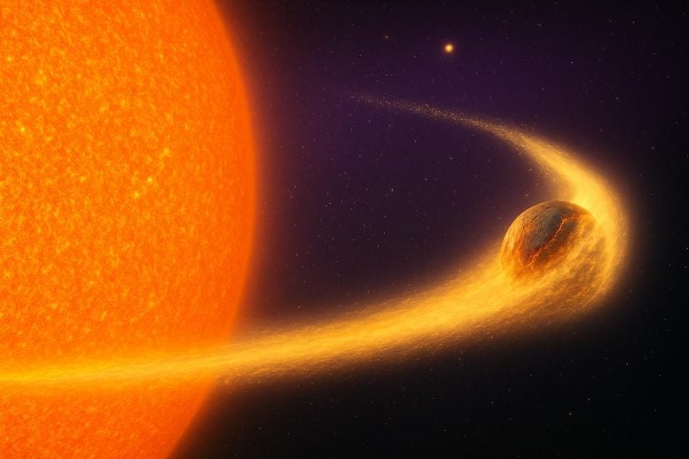 Konsep seni planet yang menghancurkan
